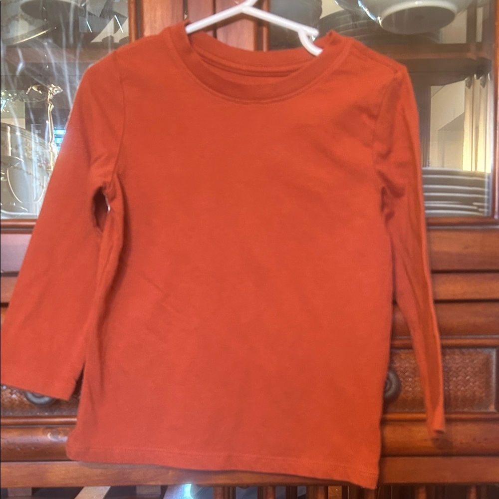 Cat & Jack Orange Long Sleeve Tee